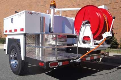 Jet water drain cleaning