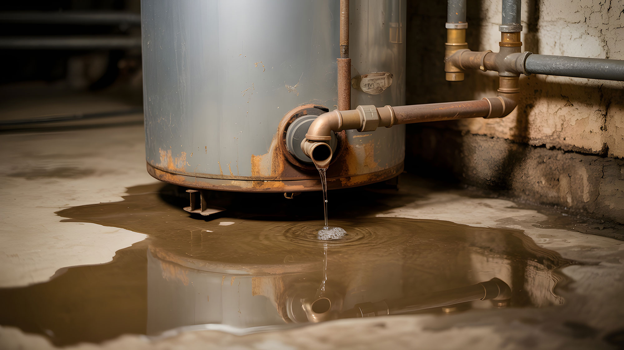 residential water heater with hard water sediment build up
